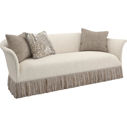 Savoy Sofa by Caracole in chestnut. Made from asian hardwood in a transitional style.