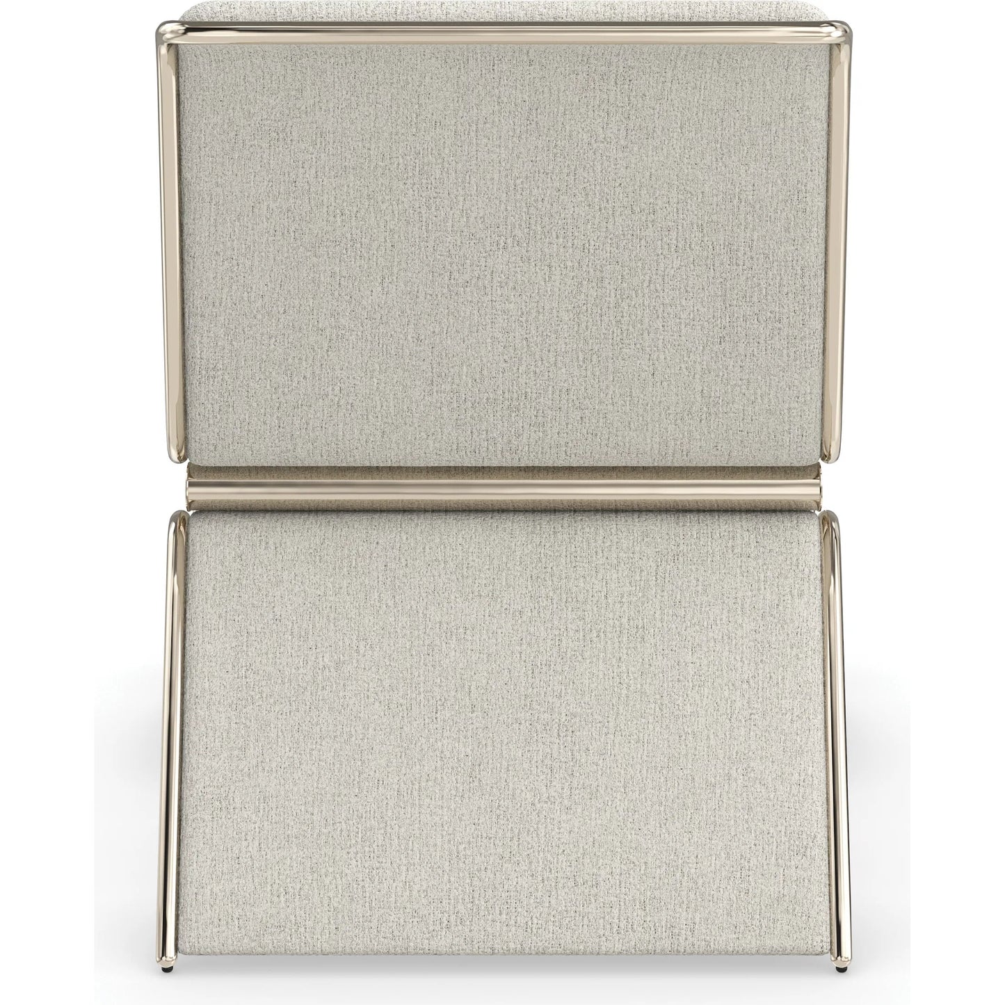 002 SI-2193902 | Additional Silo | Parallax Upholstered Chair by Caracole in whisper of gold. Made from metal in a transitional style.