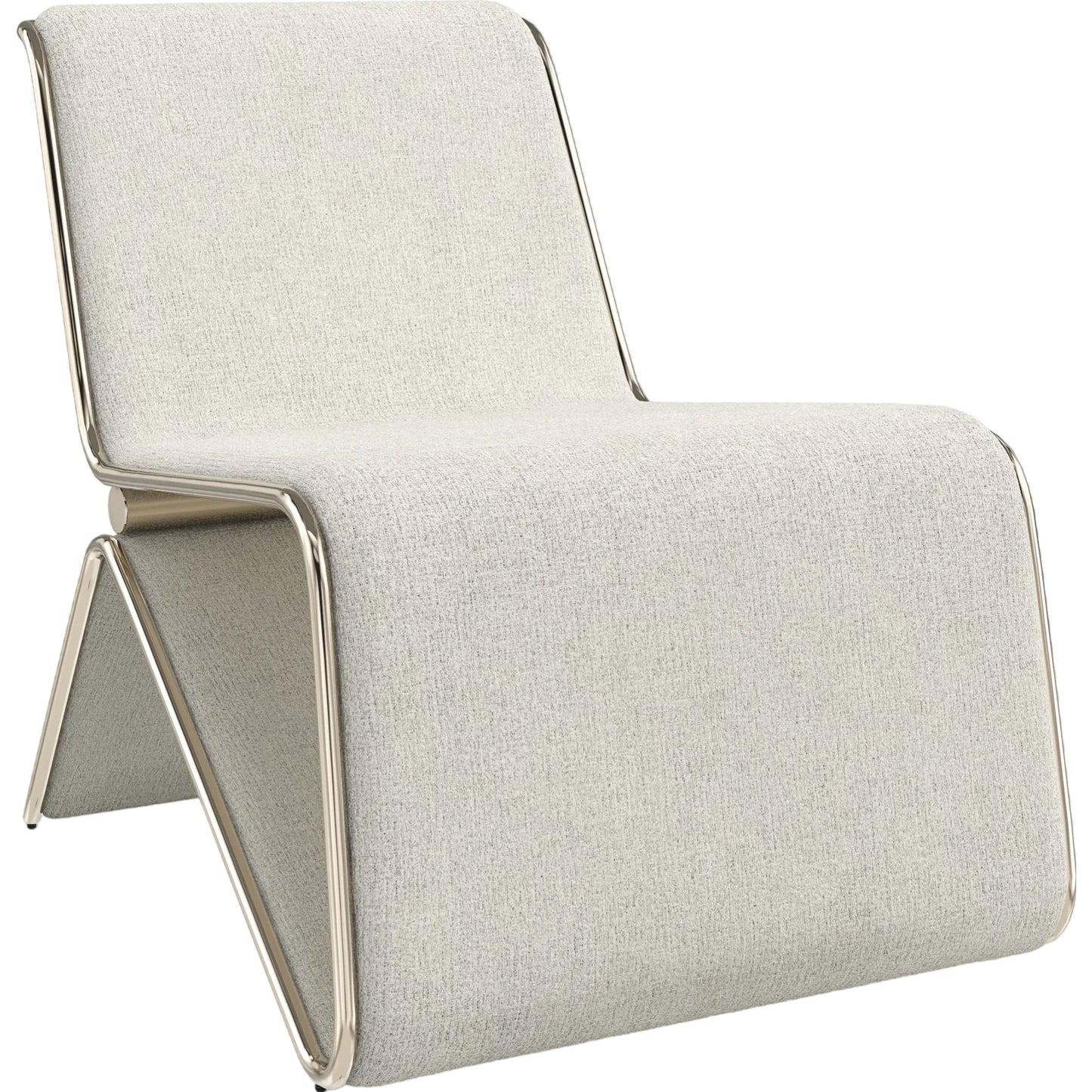 001 SI-2193902 | Primary Silo | Parallax Upholstered Chair by Caracole in whisper of gold. Made from metal in a transitional style.