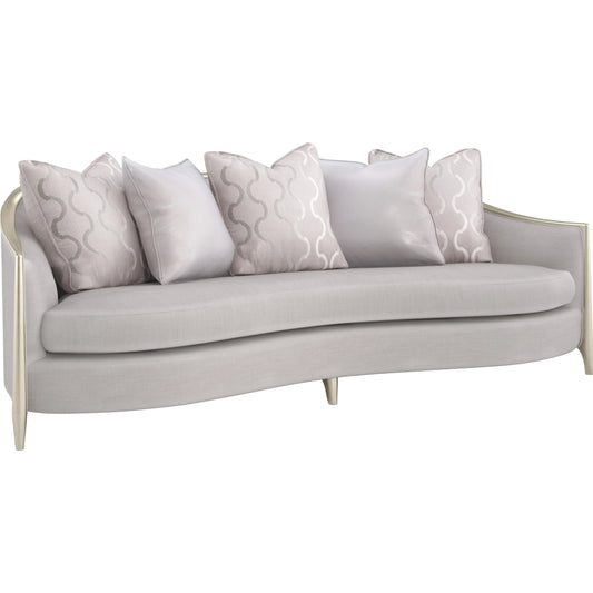 Simply Stunning Sofa by Caracole in slate and silver shadow. Made from birch in a modern style.