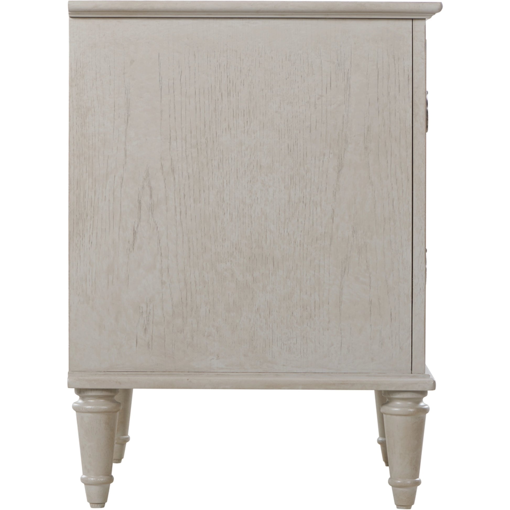 Zest 2 Drawer Nightstand by Zest in gray and greige. Made from rubberwood, oak veneer in a modern style.