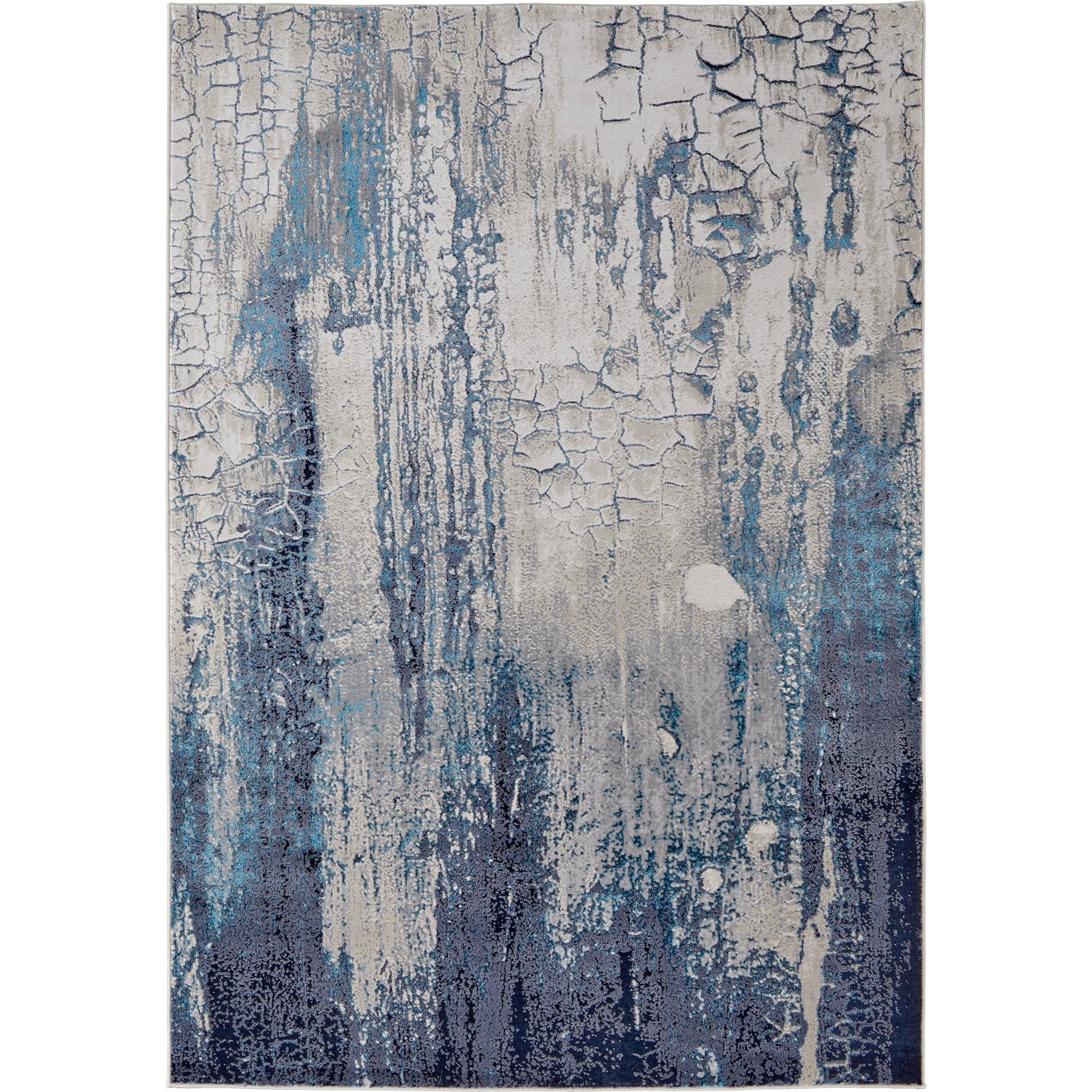 Indio Rug - 39H2F by Feizy in ivory, blue, black. Made from unique in a unique style.