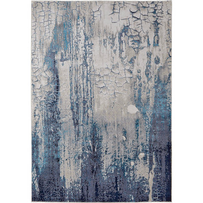 Indio Rug - 39H2F by Feizy in ivory, blue, black. Made from unique in a unique style.