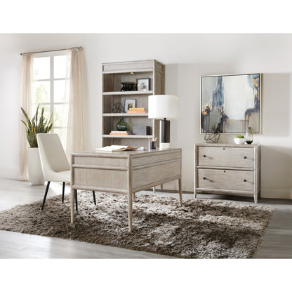 Burnham Lateral File Cabinet by Hooker Furniture in grey mink. Made from alder veneers with knots in a modern style.