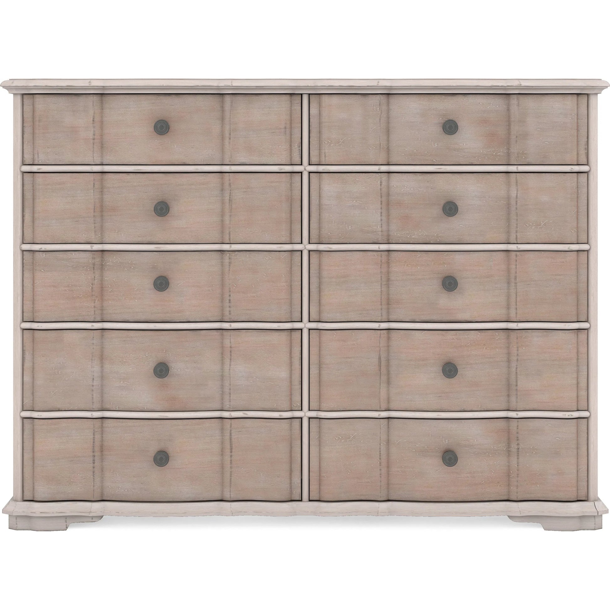 Alcove Master Chest by A.R.T. Furniture in belgian ivory, washed maple. Made from acacia solids, maple veneers, metal in a modern style.