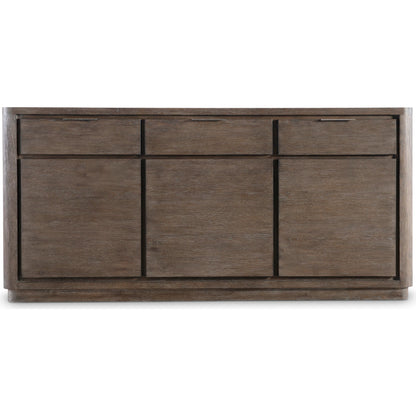 Outline Buffet by Bernhardt in cassel. Made from wood in a transitional style.