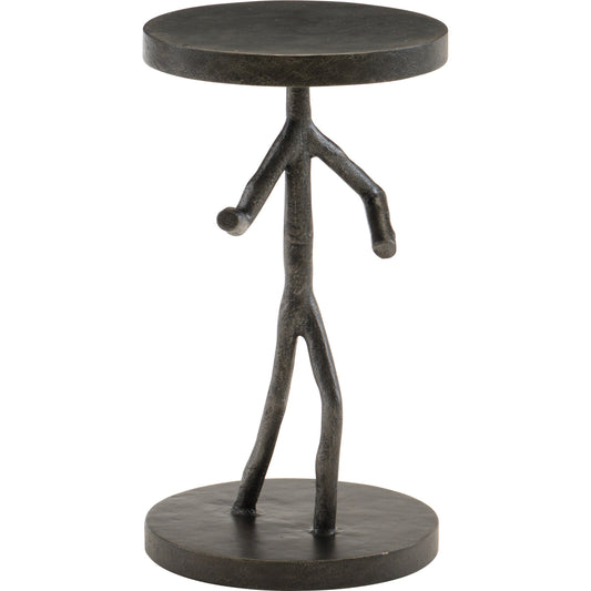 Theo Figure Table by Bernhardt in black. Made from cast iron, metal in a unique style.