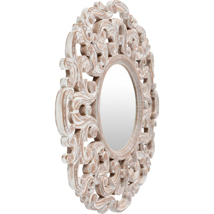 Urvashi - 24926 by Livabliss in white and washed,carved. Made from frame: manufactured wood, frame (substrate): manufactured wood in a cottage & farmhouse style.