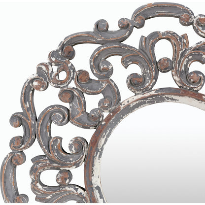 Urvashi - 24926 by Livabliss in white and washed,carved. Made from frame: manufactured wood, frame (substrate): manufactured wood in a cottage & farmhouse style.