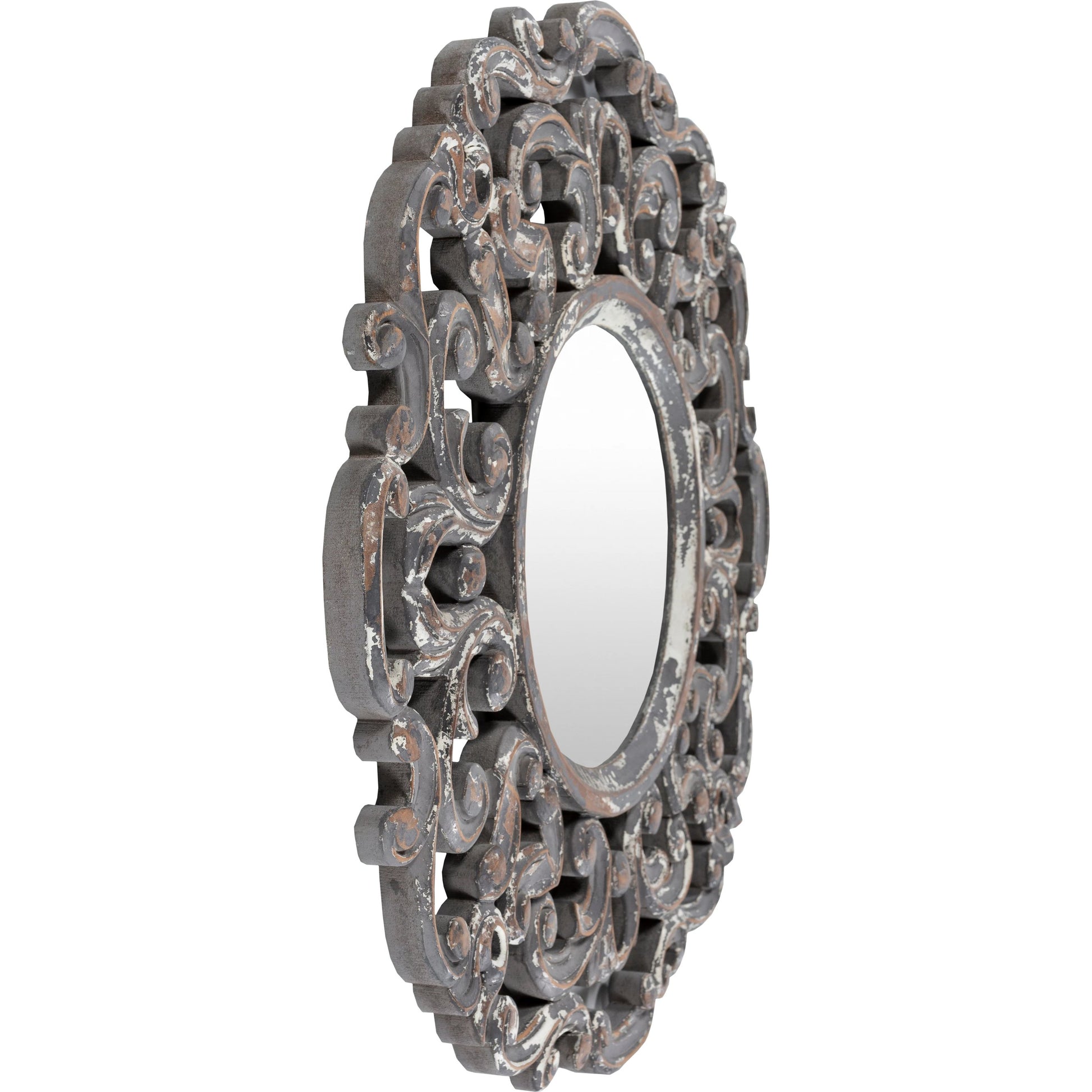 Urvashi - 24926 by Livabliss in white and washed,carved. Made from frame: manufactured wood, frame (substrate): manufactured wood in a cottage & farmhouse style.