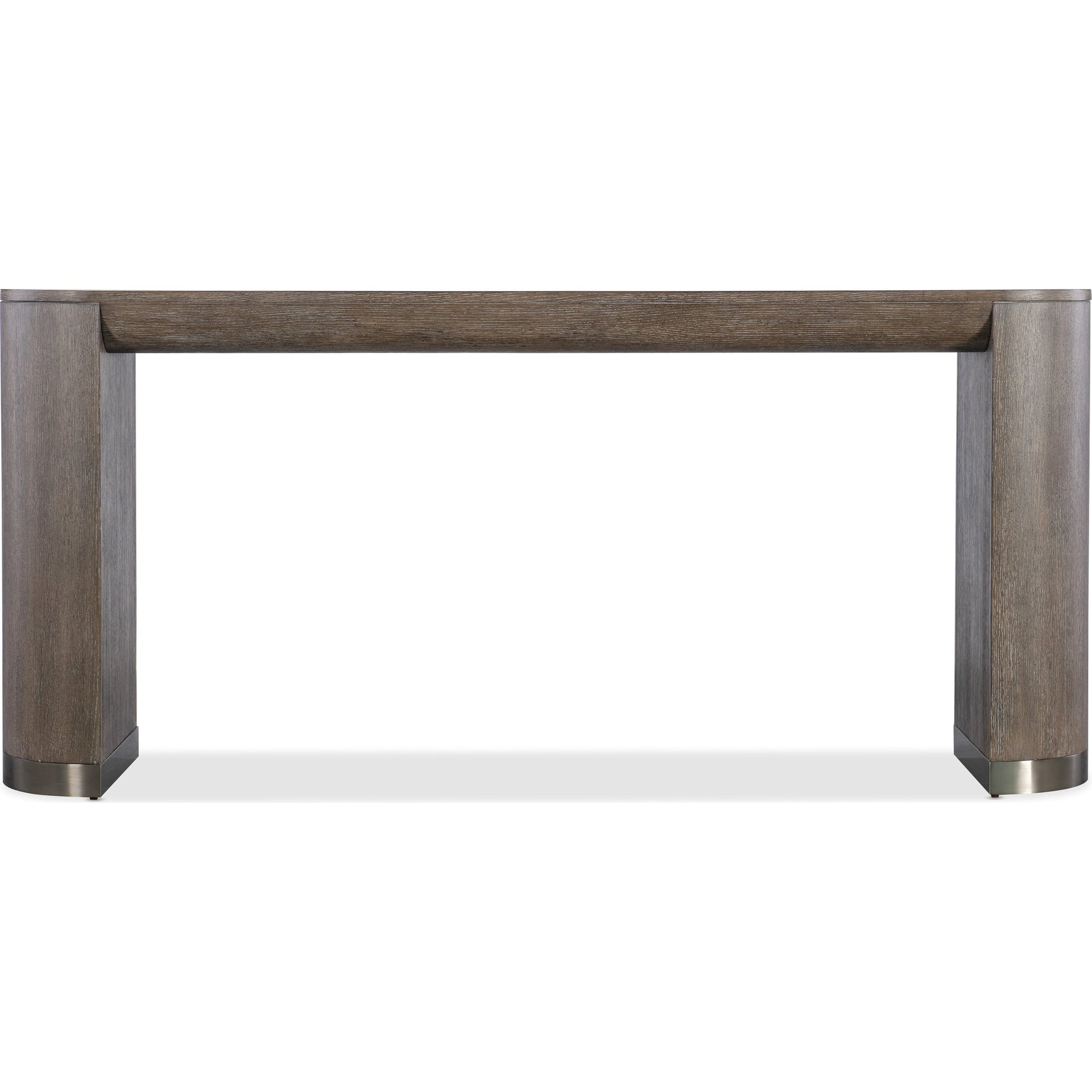 Modern Mood Console Table by Hooker Furniture. Made from oak veneers, metal in a modern style.