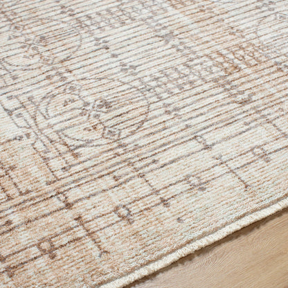 Usonia USO-2304 Rug by Livabliss in white, gray, brown. Made from face: 100% polyester, warp: 100% cotton in a unique style.