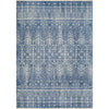 Ice Blue, Dark Blue, White / 3'2" x 4'11"
