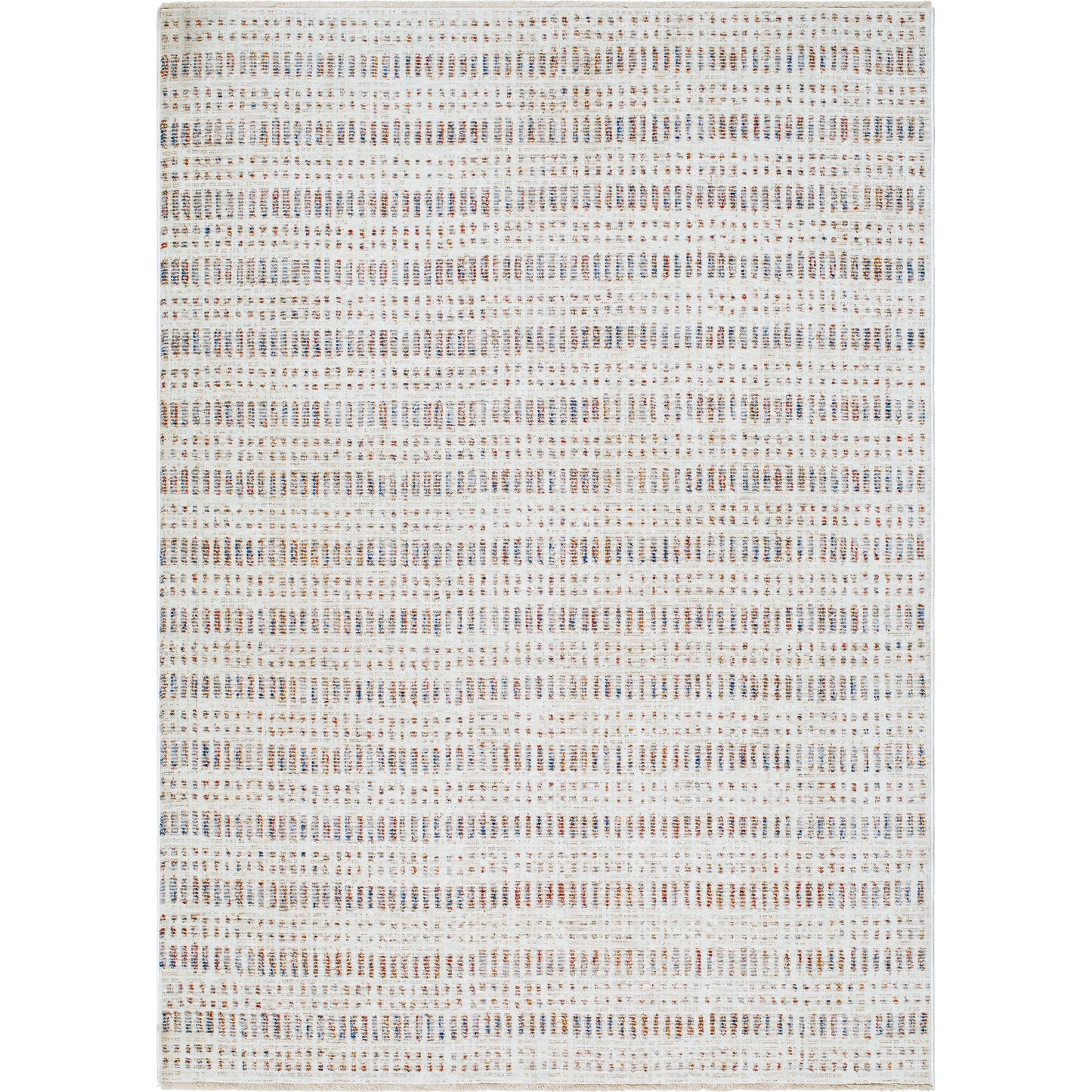 000 SI-2054083,SI-2054084,SI-2054085,SI-2054086 | Primary Silo | Usonia USO-2308 Rug by Livabliss in white, brown, gray, dark blue, rust. Made from face: 100% polyester, warp: 100% cotton in a unique style.