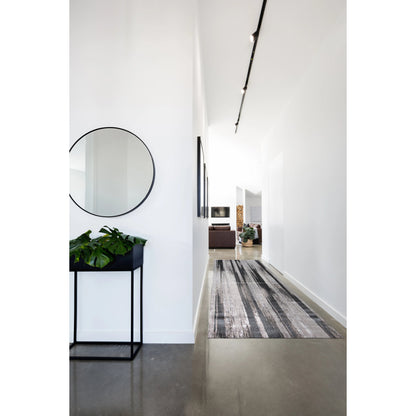 Micah Rug - 3338F by Feizy in black, silver, gray. Made from polyester, polypropylene in a unique style.