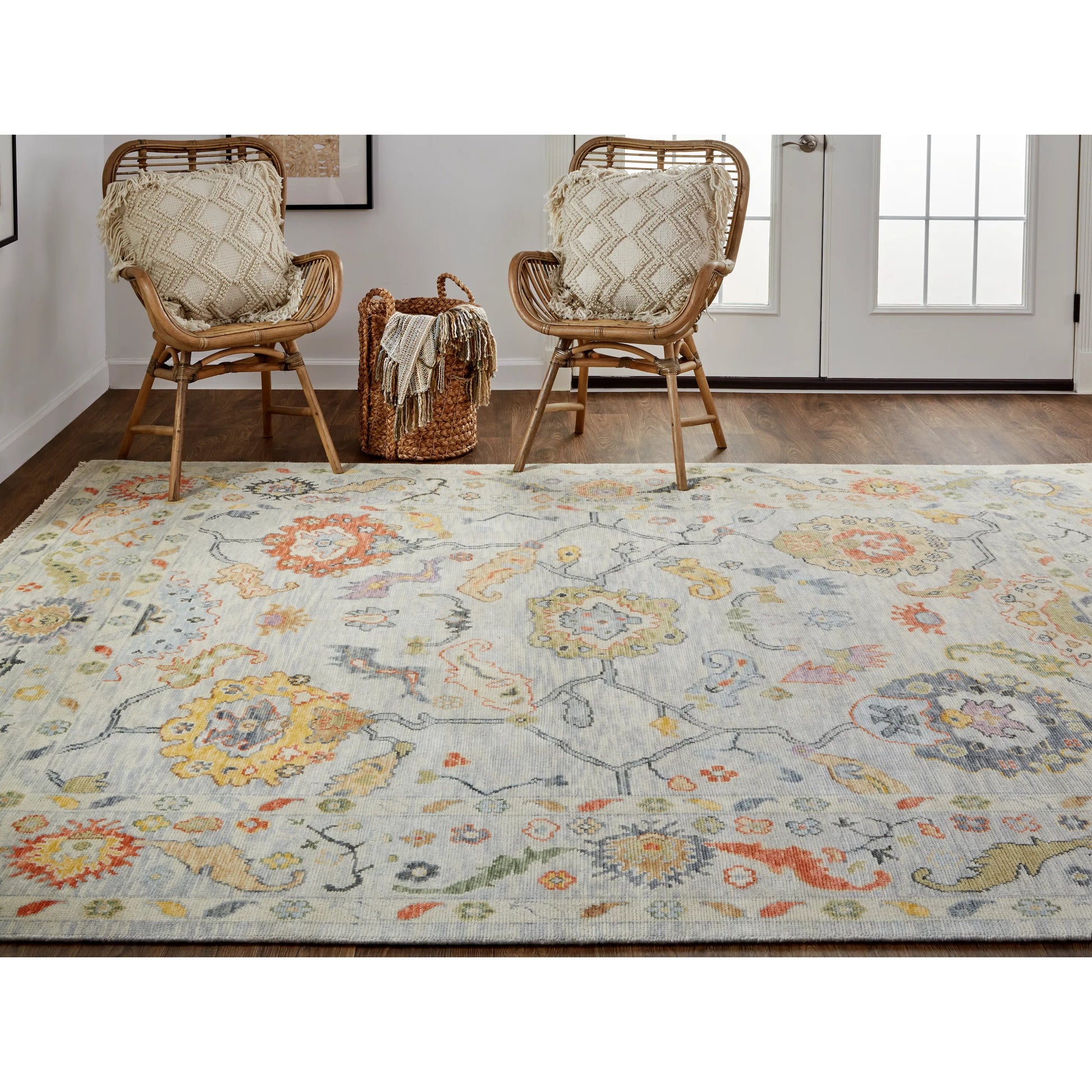 Karina Traditional Persian Rug - 6793F by Feizy in gray, yellow, red. Made from wool in a unique style.