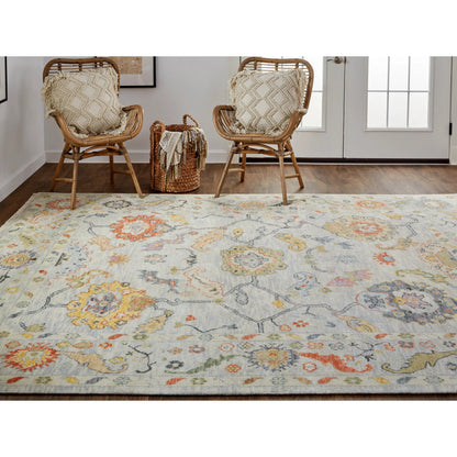 Karina Traditional Persian Rug - 6793F by Feizy in gray, yellow, red. Made from wool in a unique style.