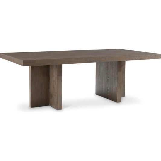 Outline Dining Table by Bernhardt in cassel. Made from wood in a unique style.