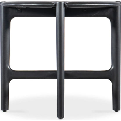 Harlow Round Side Table by Hooker Furniture in black. Made from unique in a modern style.