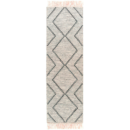 Uttar Rug - 29319 by Livabliss in black, cream. Made from 70% wool, 30% polyester in a unique style.