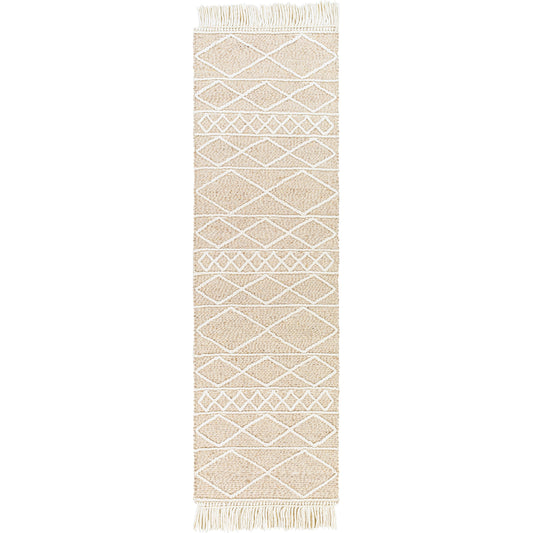 Uttar Rug - 29320 by Surya in medium brown, cream, tan. Made from 70% wool, 30% polyester in a unique style.