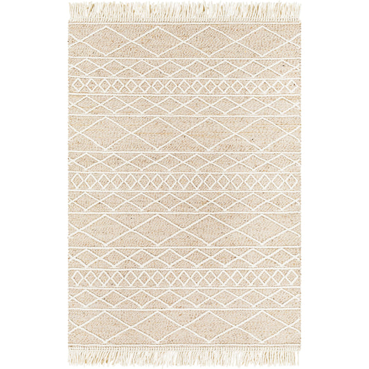 Uttar Rug - 29320 by Surya in medium brown, cream, tan. Made from 70% wool, 30% polyester in a unique style.