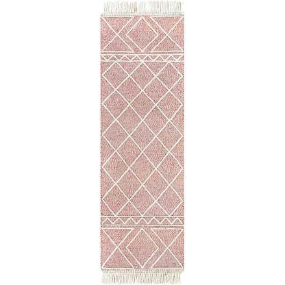Uttar UTT-2305 Rug by Surya in burgandy, dusty pink, cream. Made from 70% wool, 30% polyester in a unique style.