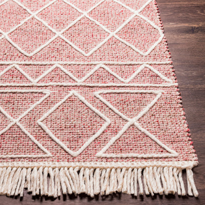 Uttar UTT-2305 Rug by Surya in burgandy, dusty pink, cream. Made from 70% wool, 30% polyester in a unique style.