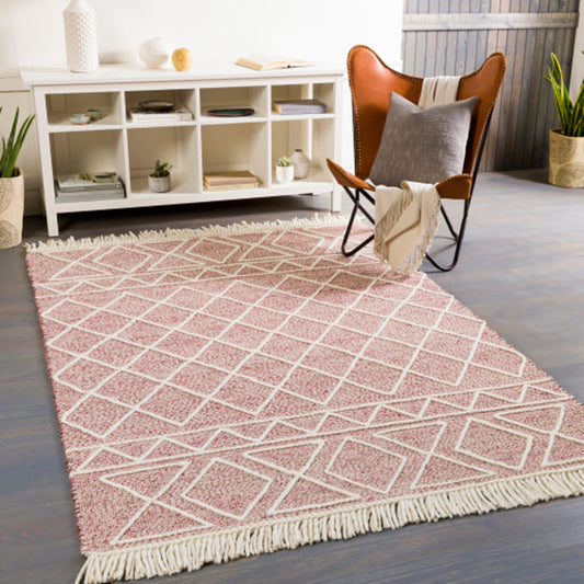 Uttar Rug - 29321 by Surya in burgandy, dusty pink. Made from 70% wool, 30% polyester in a unique style.