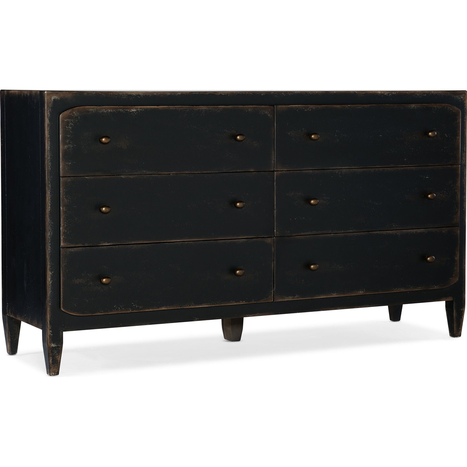 Ciao Bella Dresser by Hooker Furniture. Made from maple veneer, cedar, felt panel, jewelry tray, solid-wood edge top in a traditional style.