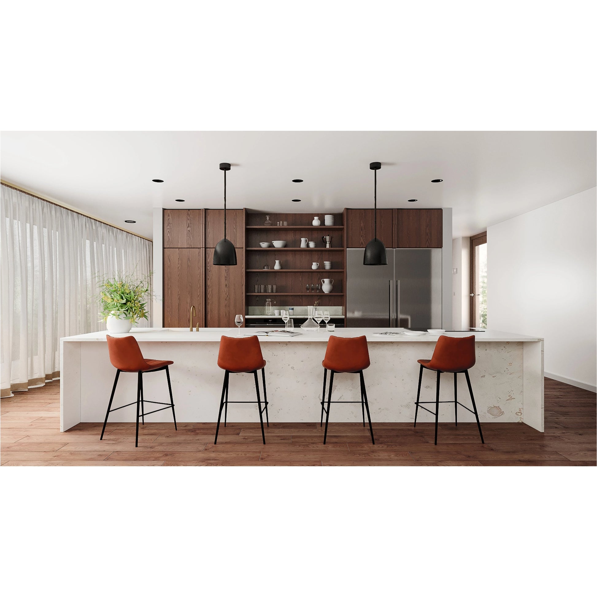Alibi Counter Stool (Set of 2) by Moe's Home Collection. Made from unique in a modern style.