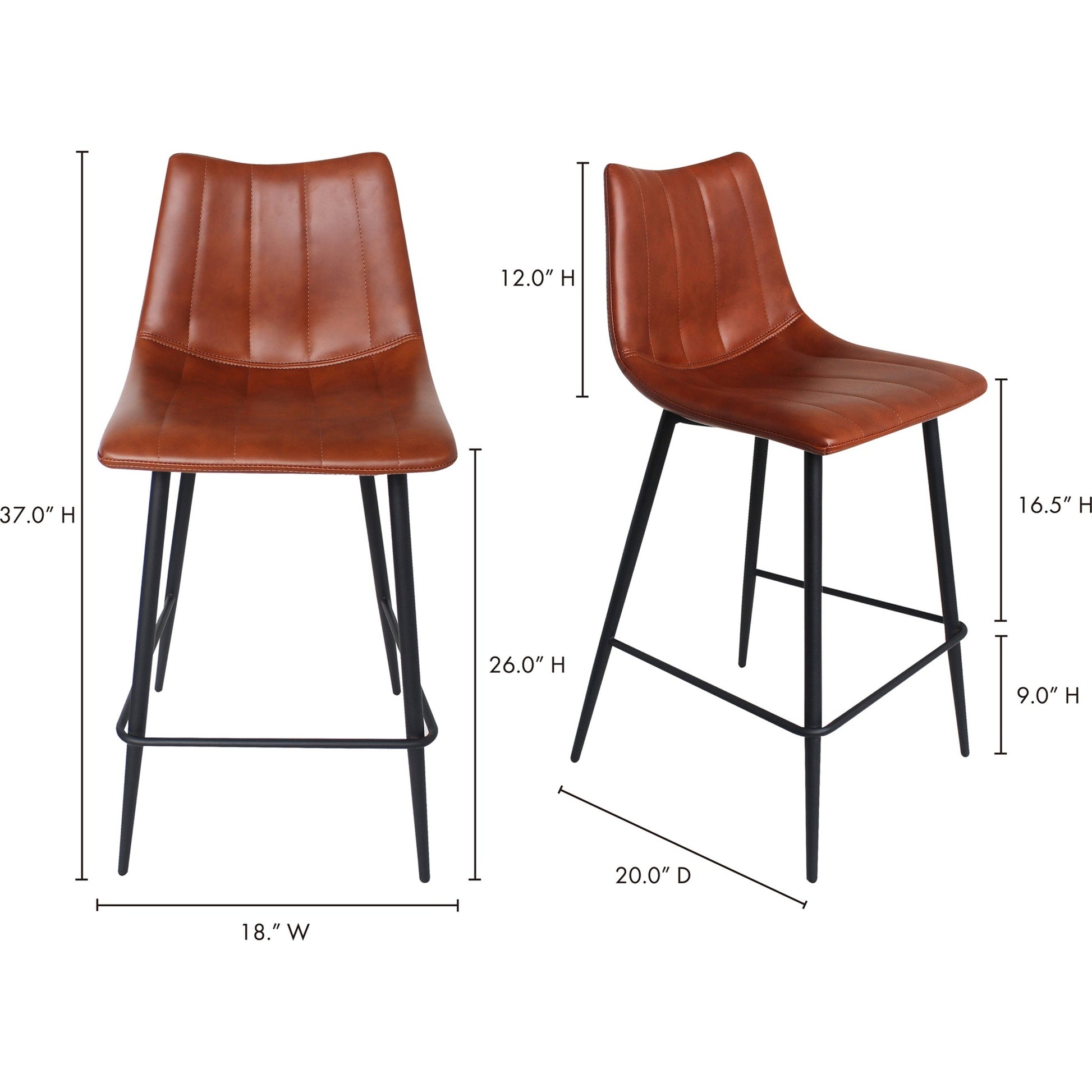 Alibi Counter Stool (Set of 2) by Moe's Home Collection. Made from unique in a modern style.