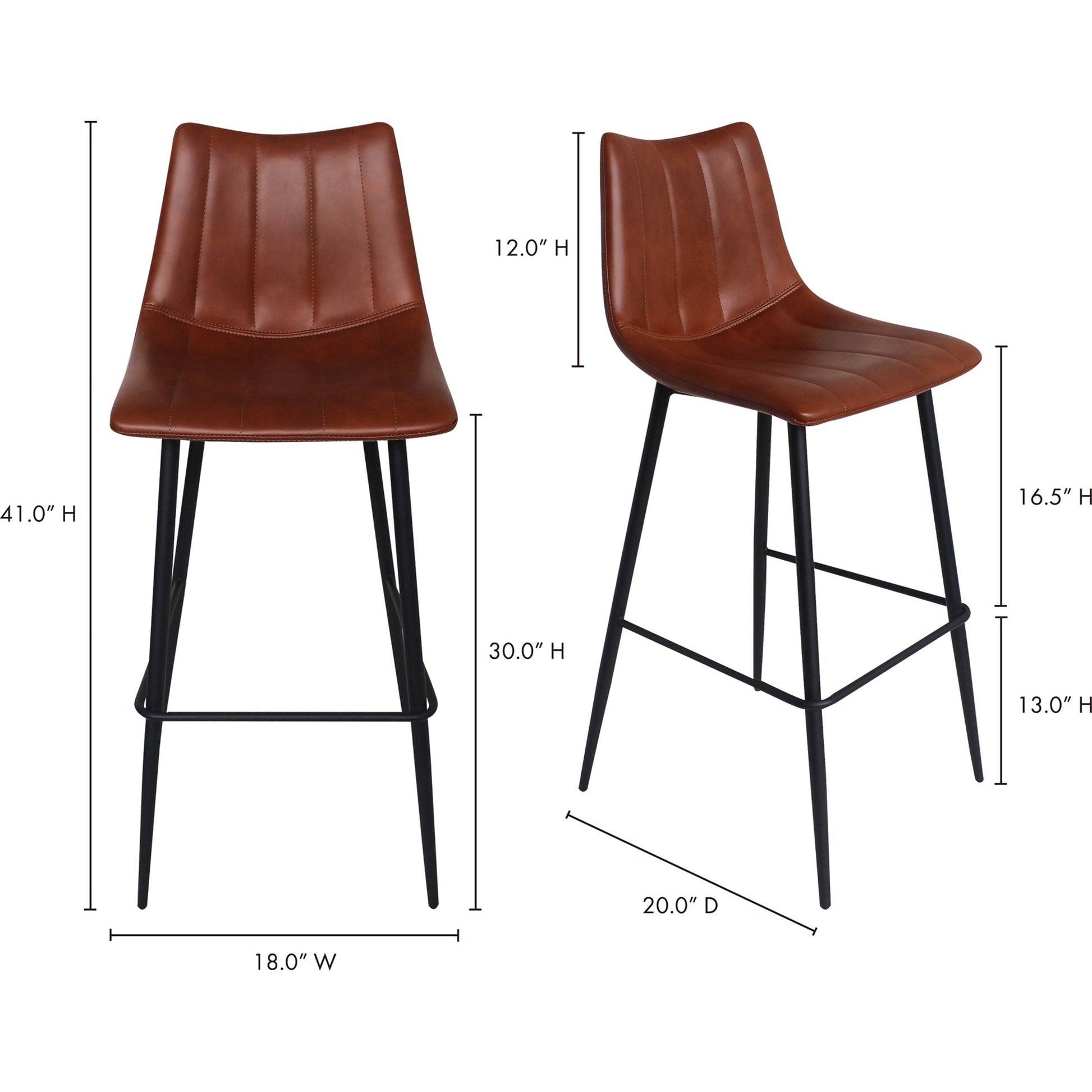 Alibi Barstool (Set of 2) by Moe's Home Collection. Made from unique in a modern style.