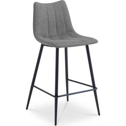 Alibi Bar Stool (Set of 2) by Moe's Home Collection. Made from 95% polyester, 5% nylon, metal legs, foam, plywood in a transitional style.