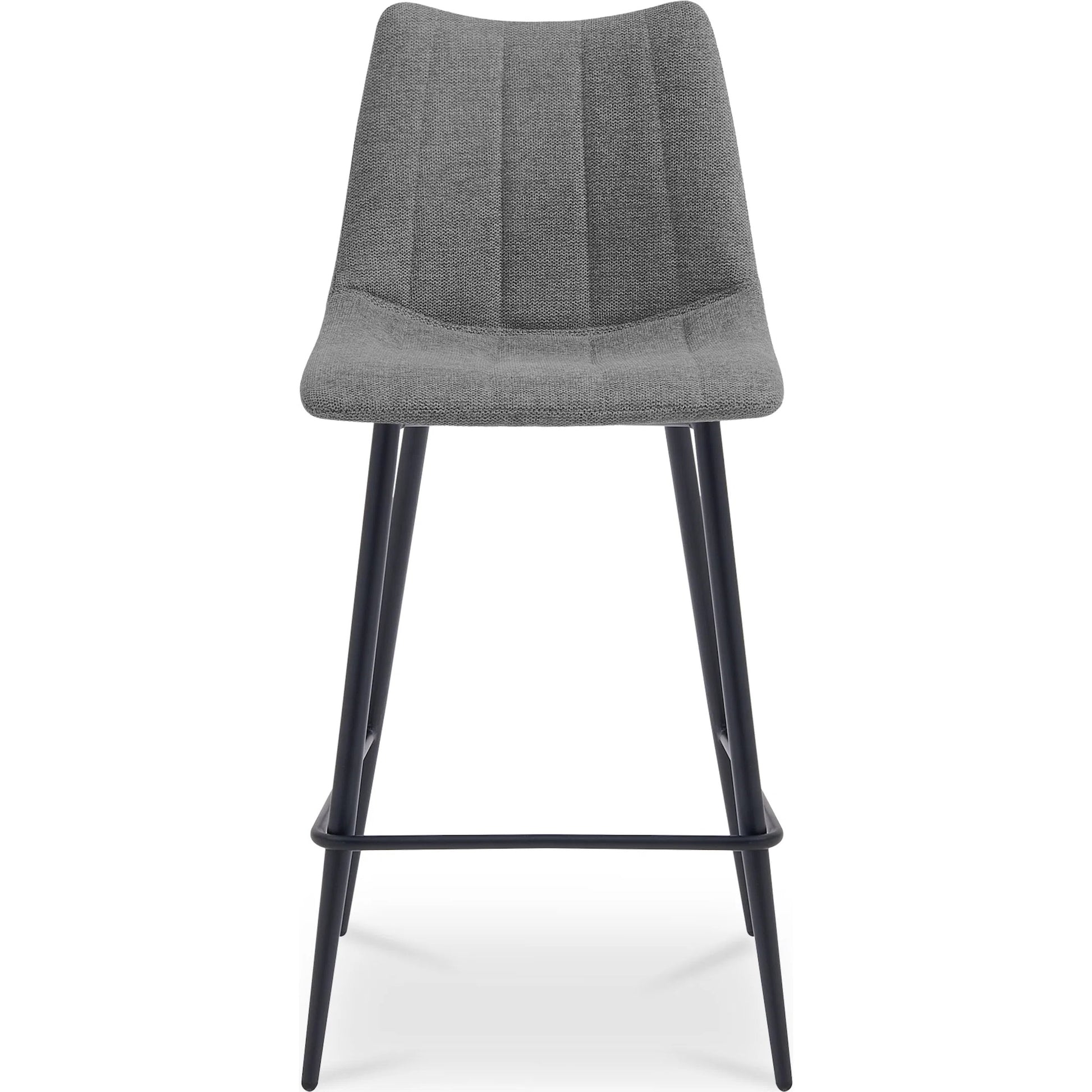 Alibi Bar Stool (Set of 2) by Moe's Home Collection. Made from 95% polyester, 5% nylon, metal legs, foam, plywood in a transitional style.