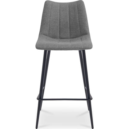 Alibi Bar Stool (Set of 2) by Moe's Home Collection. Made from 95% polyester, 5% nylon, metal legs, foam, plywood in a transitional style.