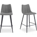 Alibi Bar Stool (Set of 2) by Moe's Home Collection. Made from 95% polyester, 5% nylon, metal legs, foam, plywood in a transitional style.