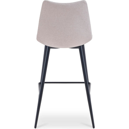 Alibi Bar Stool (Set of 2) by Moe's Home Collection. Made from 95% polyester, 5% nylon, metal legs, foam, plywood in a transitional style.