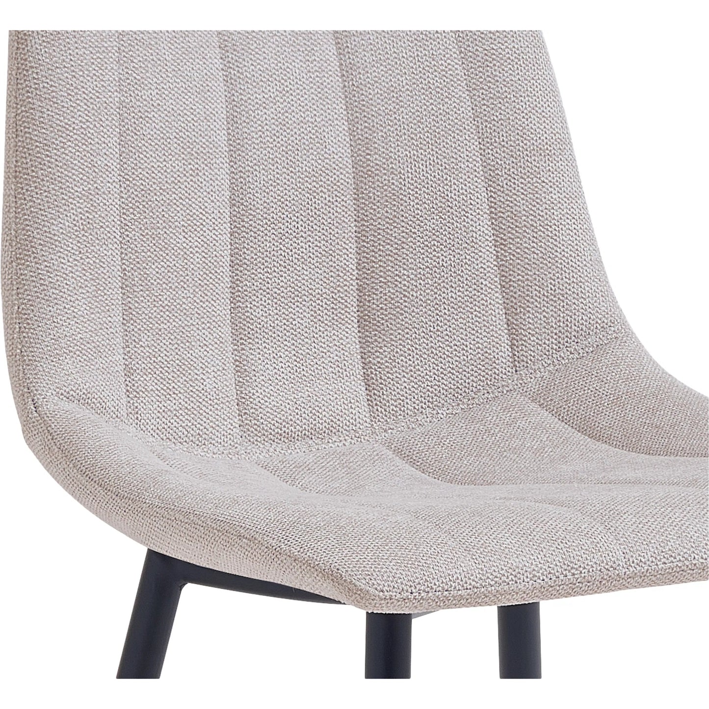 013 SI-2441290 | Closeup | Alibi Bar Stool (Set of 2) by Moe's Home Collection. Made from 95% polyester, 5% nylon, metal legs, foam, plywood in a transitional style.