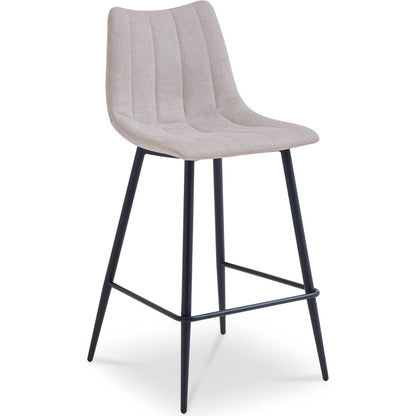 Alibi Bar Stool (Set of 2) by Moe's Home Collection. Made from 95% polyester, 5% nylon, metal legs, foam, plywood in a transitional style.