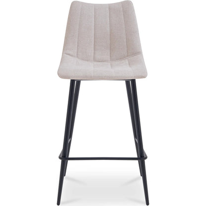 Alibi Bar Stool (Set of 2) by Moe's Home Collection. Made from 95% polyester, 5% nylon, metal legs, foam, plywood in a transitional style.