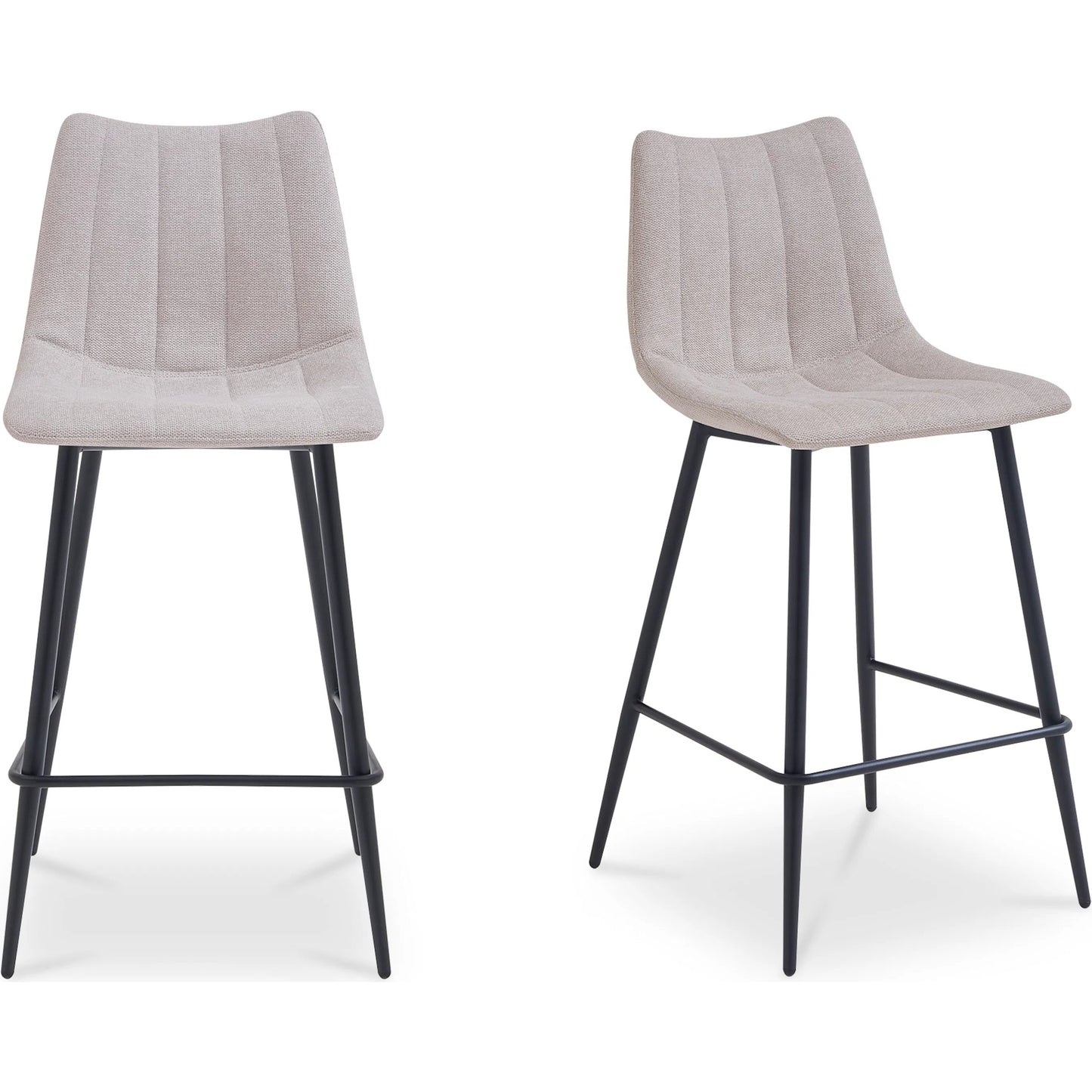 008 SI-2441290 | Primary Silo | Alibi Bar Stool (Set of 2) by Moe's Home Collection. Made from 95% polyester, 5% nylon, metal legs, foam, plywood in a transitional style.