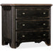Americana Three-Drawer Nightstand by Hooker Furniture. Made from oak veneers with solid-wood edge top in a modern style.