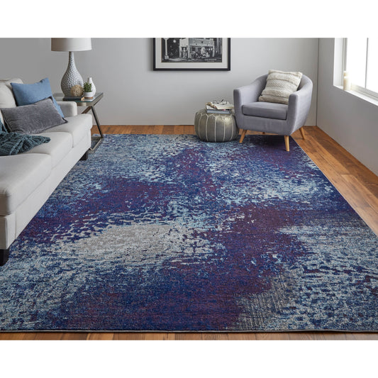 Edgemont Rug - 39IQF by Feizy in blue, purple, ivory. Made from polypropylene, polyester in a unique style.