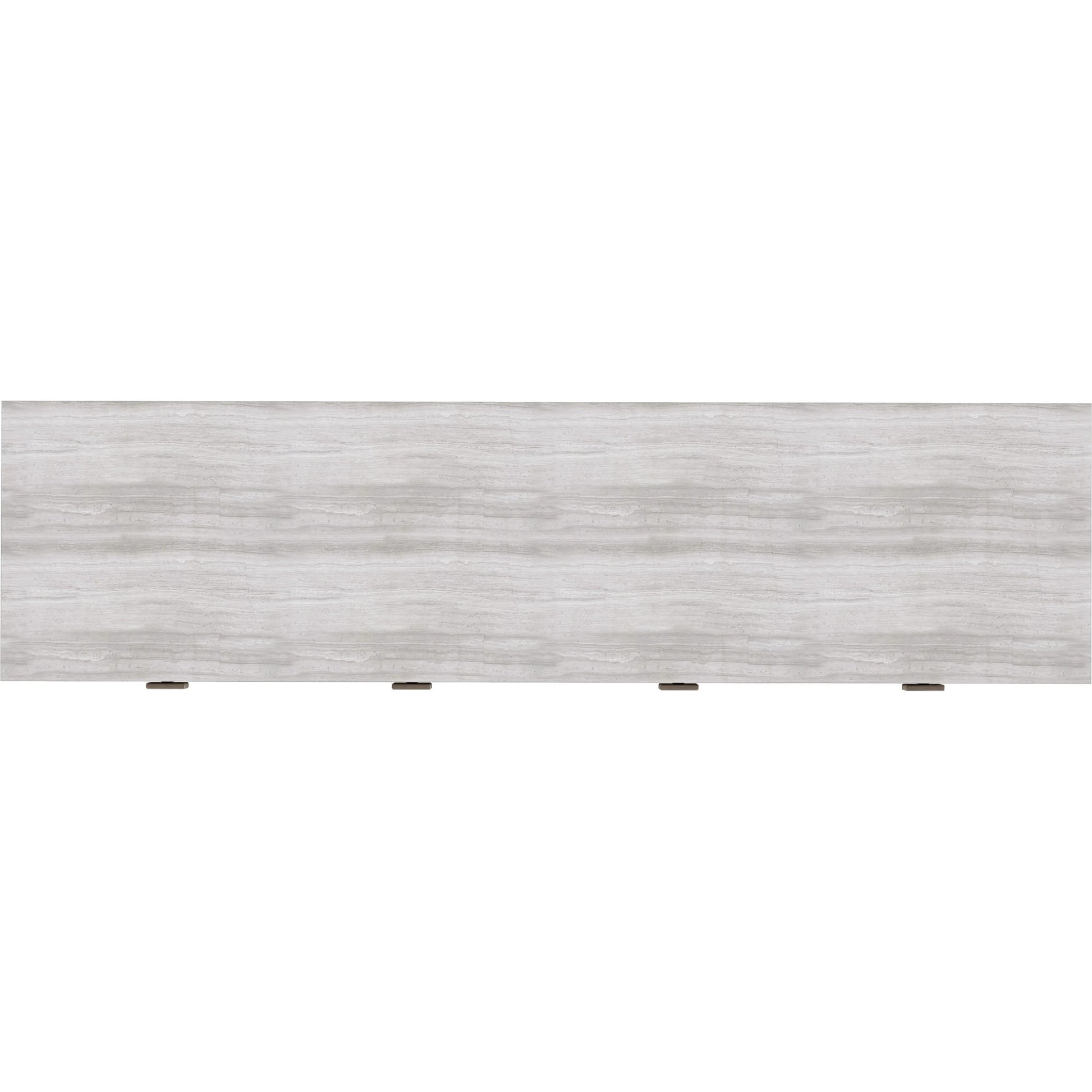 Mezzanine Accent/Media Console by A.R.T. Furniture in dove gray. Made from parawood, poplar solids, maple veneer, mirror, travertine, steel in a modern style.