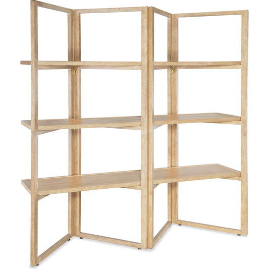 Retreat Folding Etagere by Hooker Furniture in dune. Made from oak veneers in a cottage & farmhouse style.