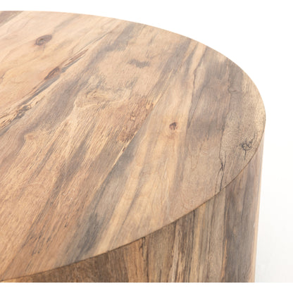 Hudson Round Coffee Table by Four Hands. Made from unique in a cottage & farmhouse style.