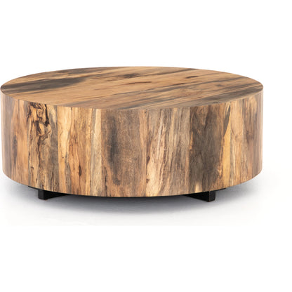 Hudson Round Coffee Table by Four Hands. Made from unique in a cottage & farmhouse style.