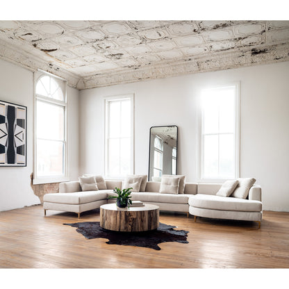 Hudson Round Coffee Table by Four Hands. Made from unique in a cottage & farmhouse style.