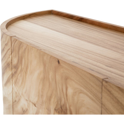 Lunas Sideboard by Four Hands. Made from thick guanacaste veneer, iron, engineered hardwood in a rustic style.